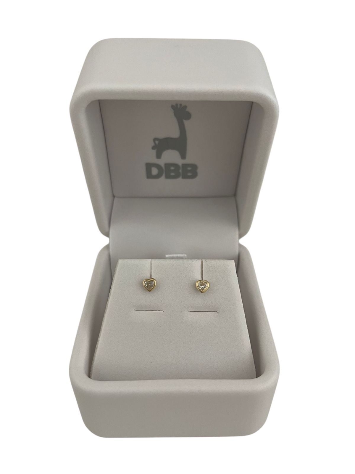 Mystic Aretes Oro Amarillo Circonia Corazón/10K