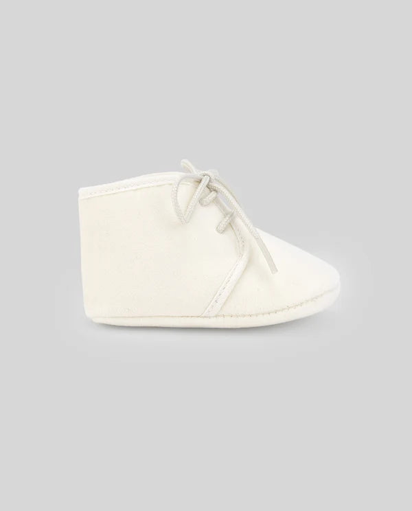 Paz Rodriguez Zapato Terciopelo "Erizos" Crudo