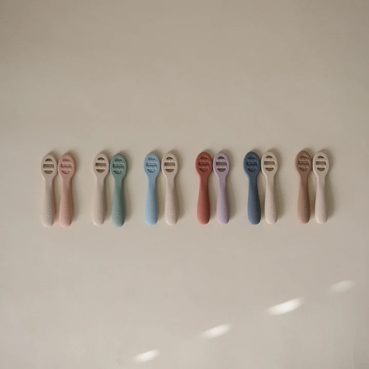 Mushie First Feeding Baby Spoons 2-Pack
