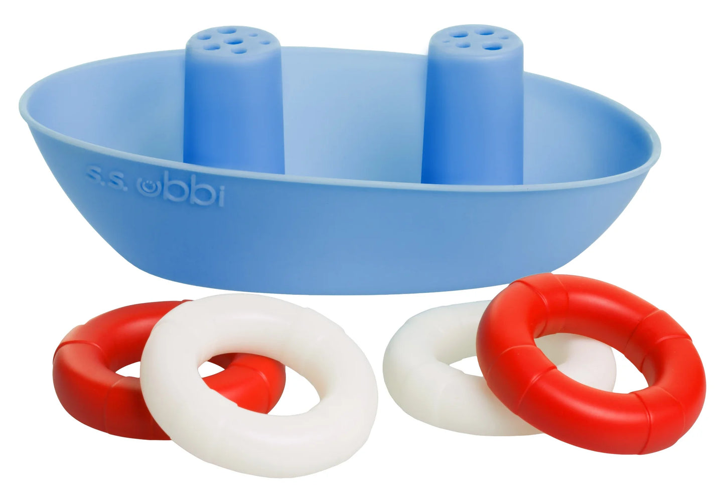 Ubbi Boat & Buoys Bath Toy