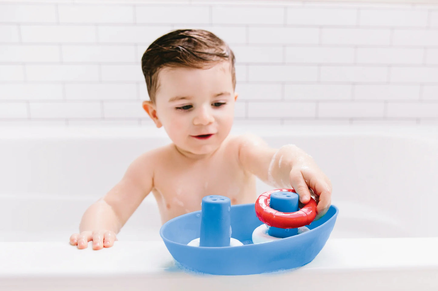 Ubbi Boat & Buoys Bath Toy