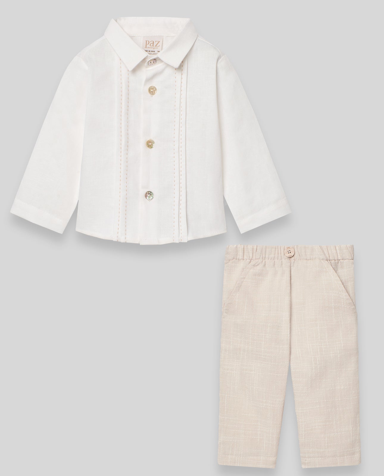 Paz Rodriguez CTO. Camisa + Pantalon "Lino"