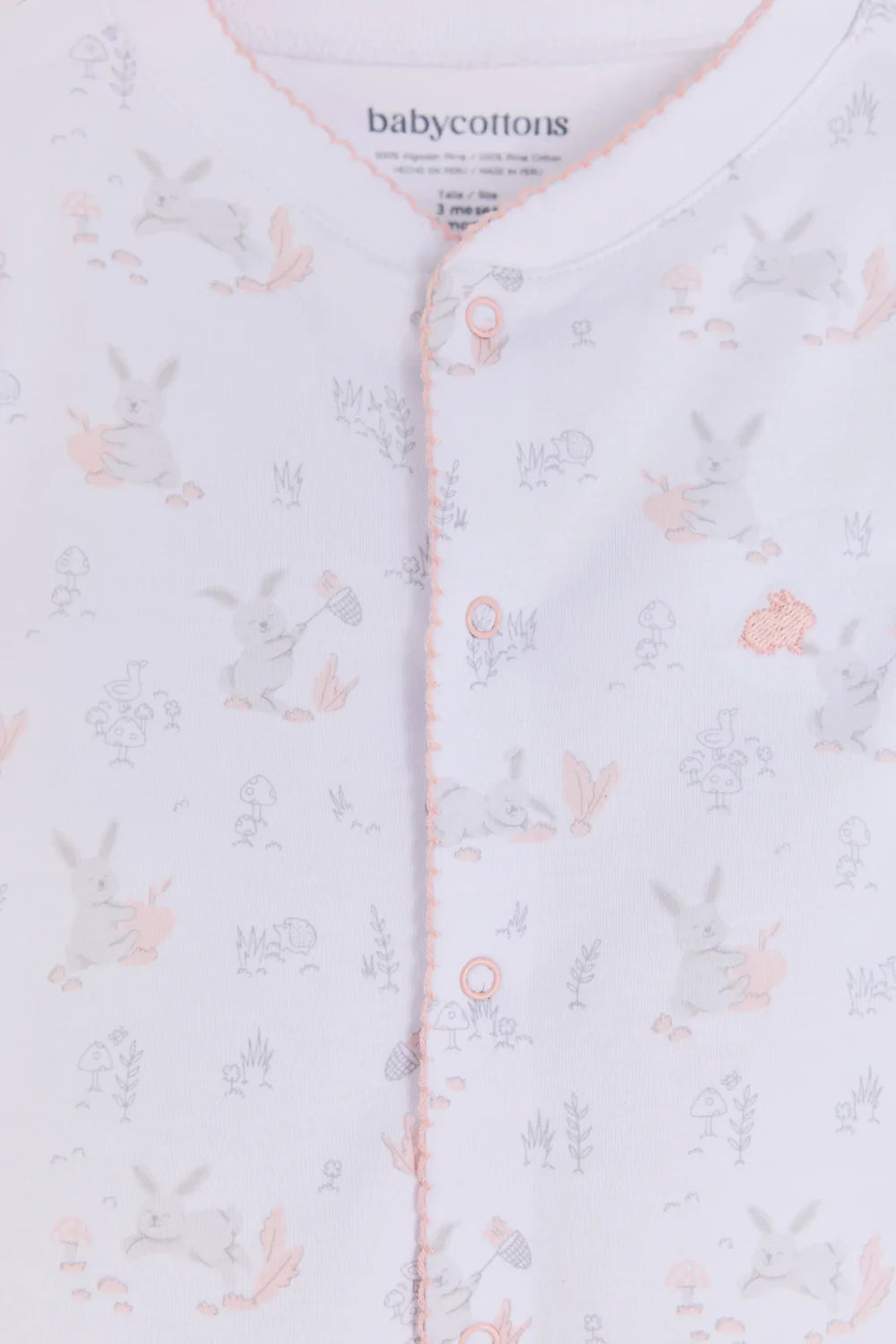 Babycottons Enterito Toby Bunny Pink