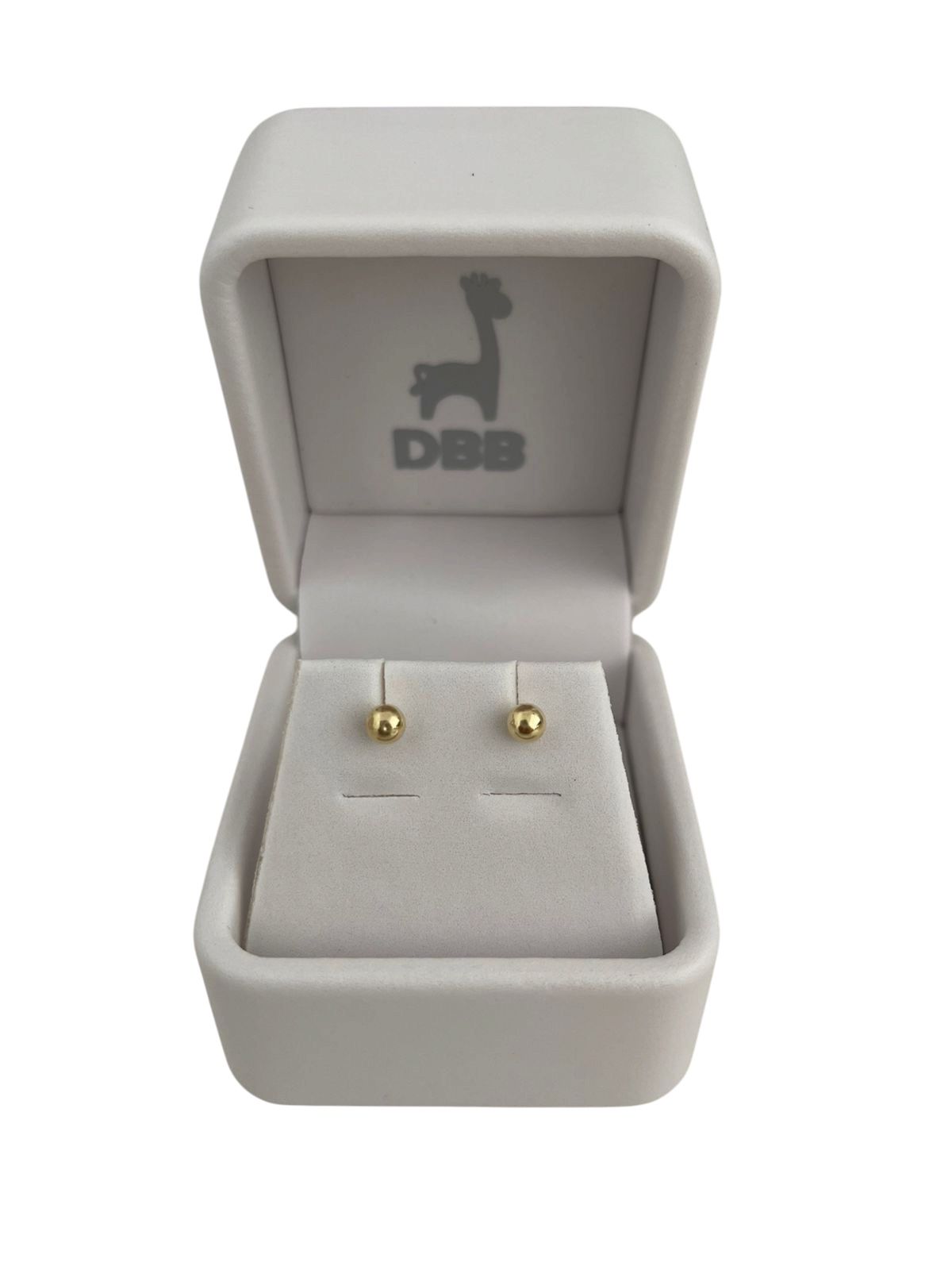 Mystic Aretes Oro Amarillo Bolitas / 4mm /10K