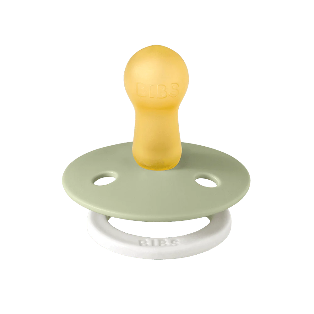 BIBS Pacifier Colour 1 Pack Latex Size 3 (18+) Sage Glow
