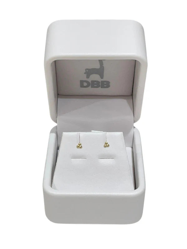 Mystic Aretes Oro Amarillo 14K - 3 Bolitas