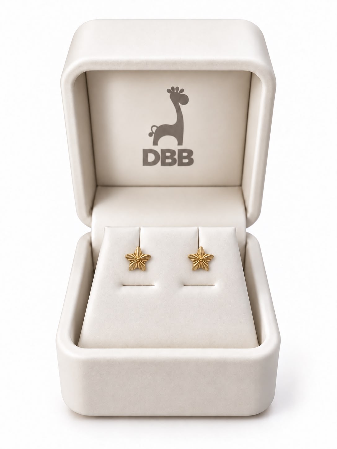 Mystic Aretes Oro Amarillo Estrella Ribeteada /6mm /14 K