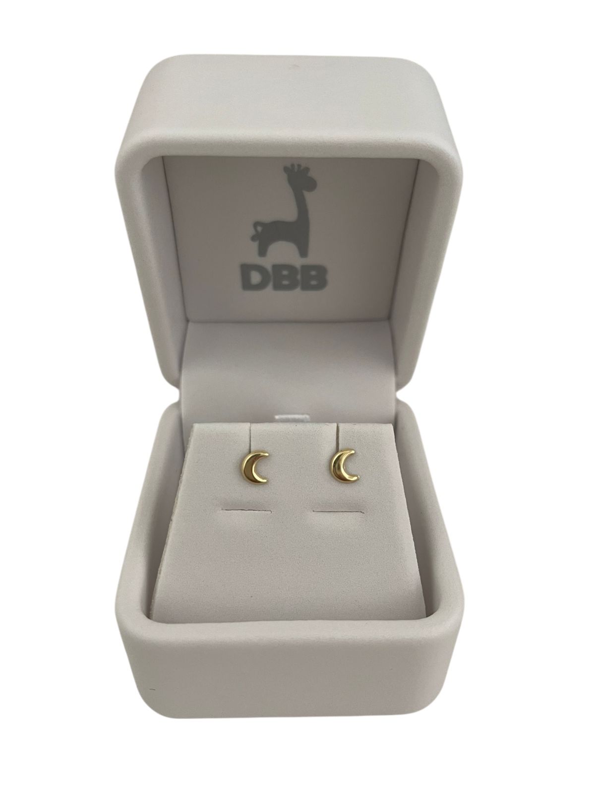 Mystic Aretes Oro Amarillo Media Luna/14K