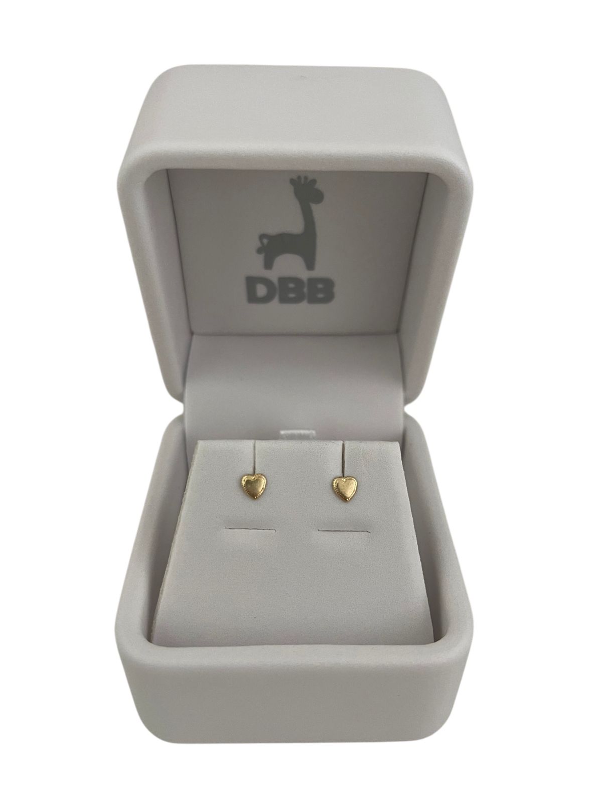 Mystic Aretes Oro Amarillo Corazón plain /14K.