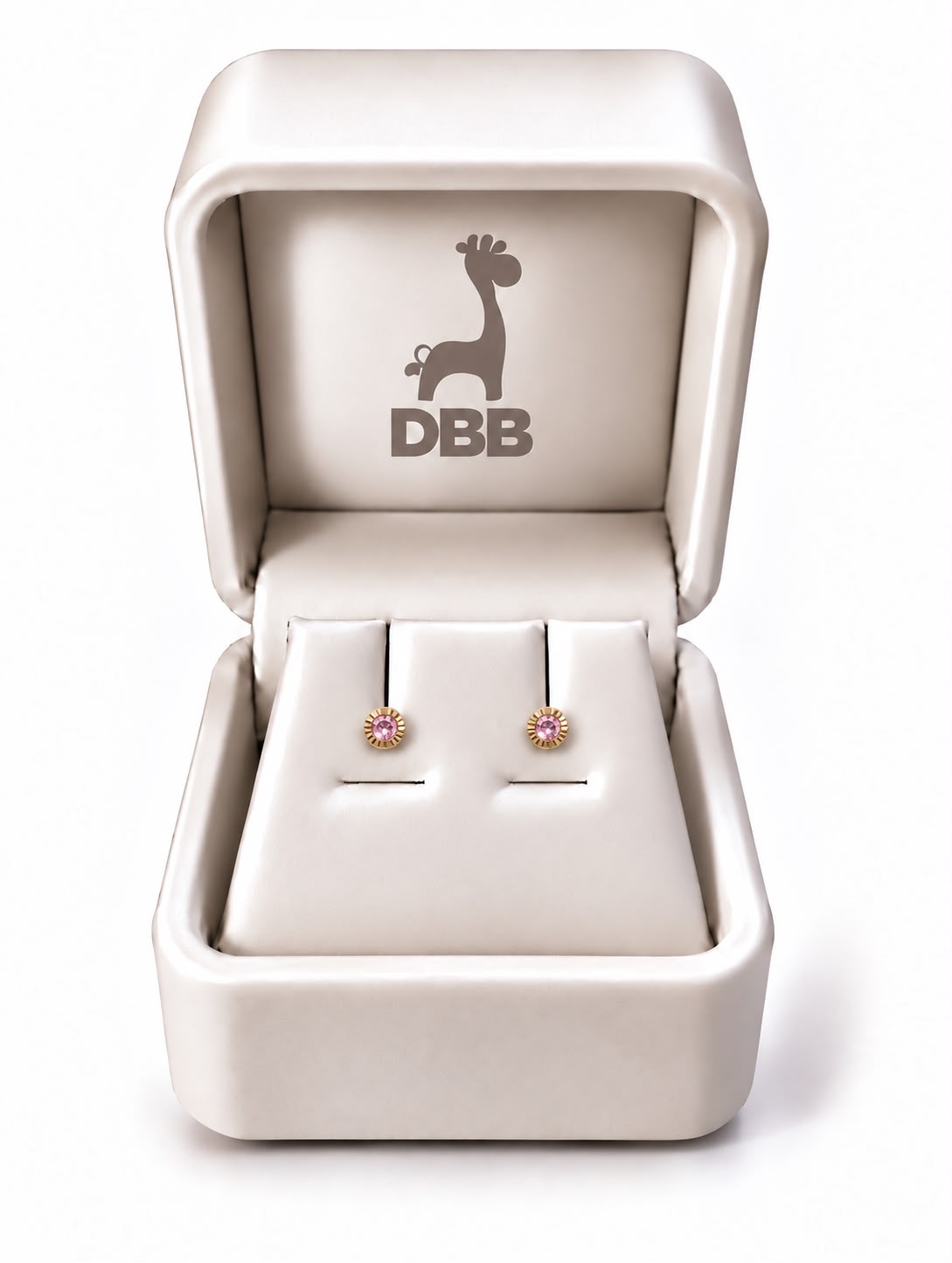Mystic Oro Amarillo Bisel Ribeteado /Circonia Rosada /14K