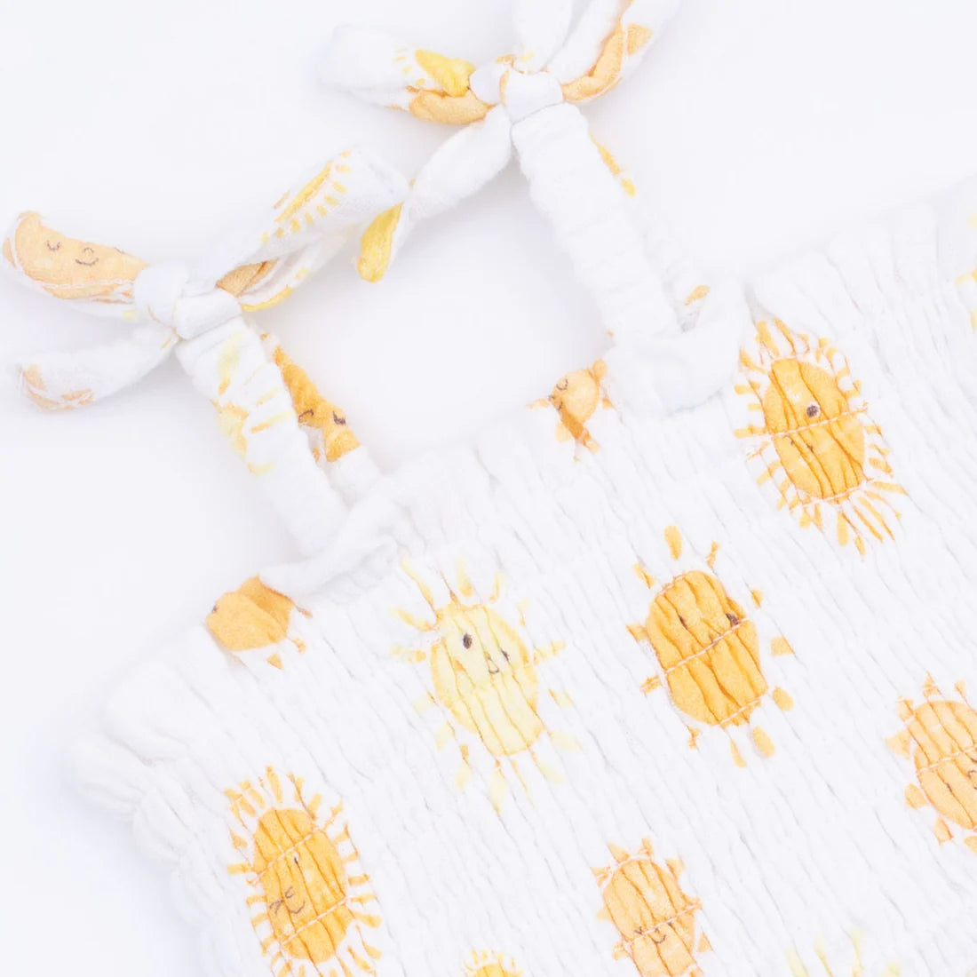 Angel Dear Happy Suns - Smocked Bubble with Skirt