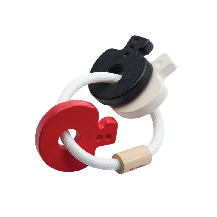Plan Toys Baby Key Rattle - High Contrast
