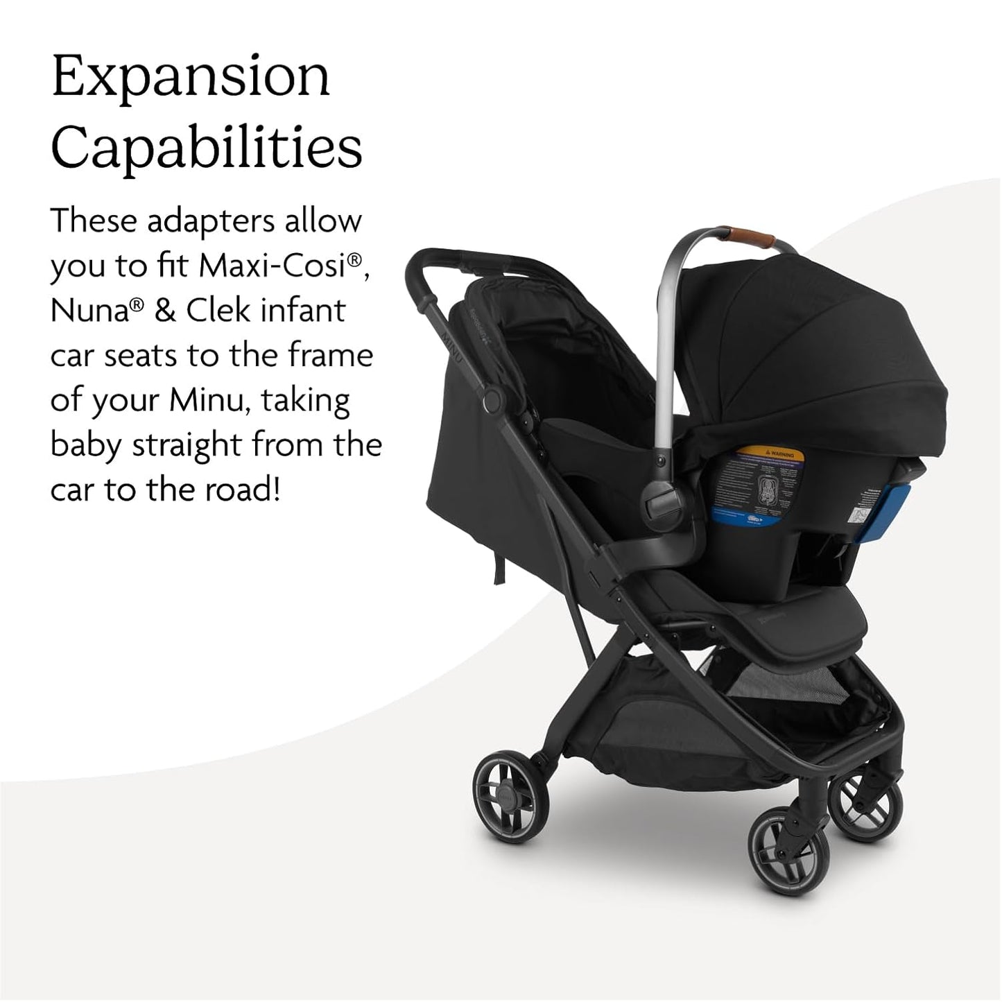 UPPAbaby MINU V3 Car Seat Adapter for Maxi Cosi, Nuna, Cybex, Joie, Clek