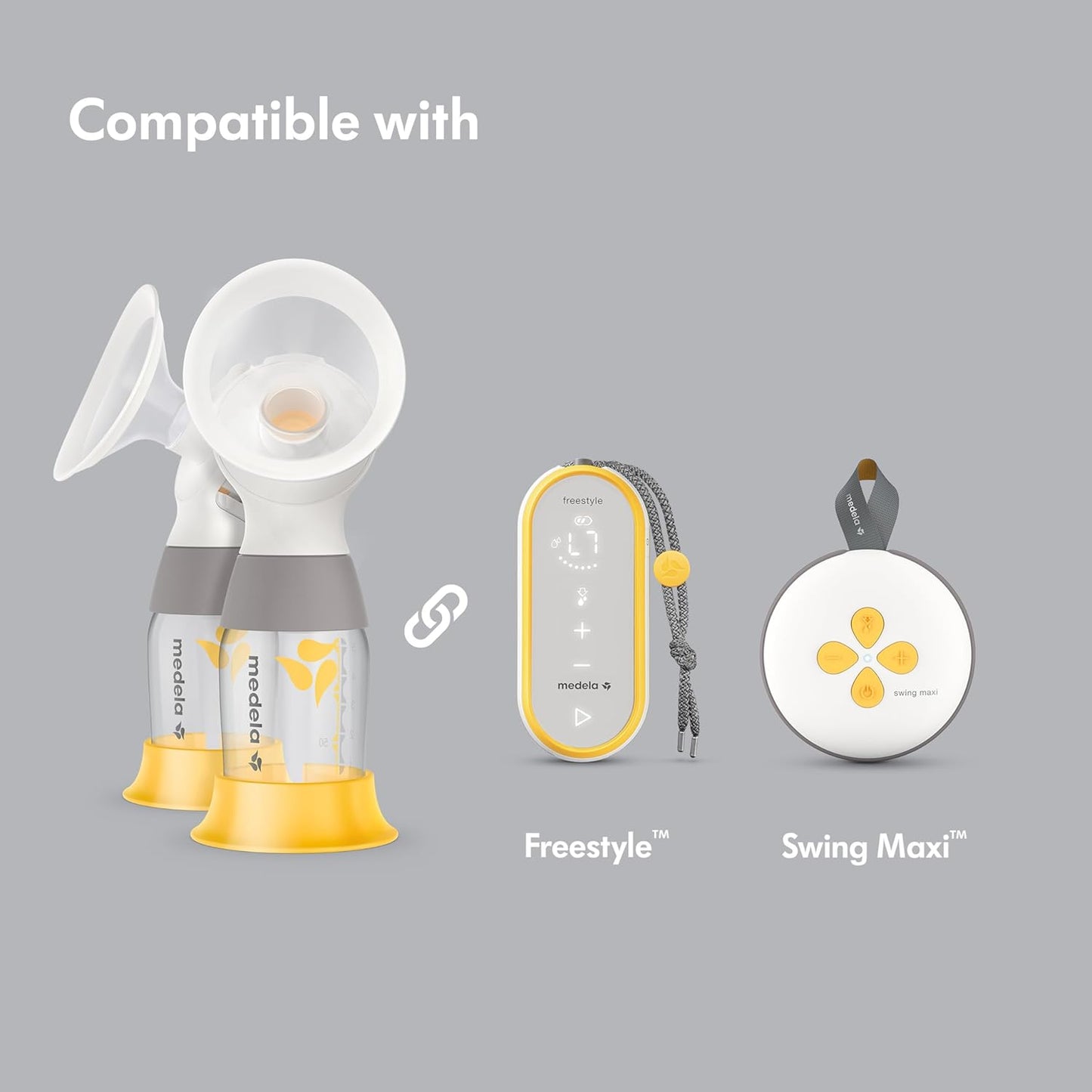 Medela Personal Fit Flex Double Pumping Kits (Compatible with Freestyle, Swing Maxi)