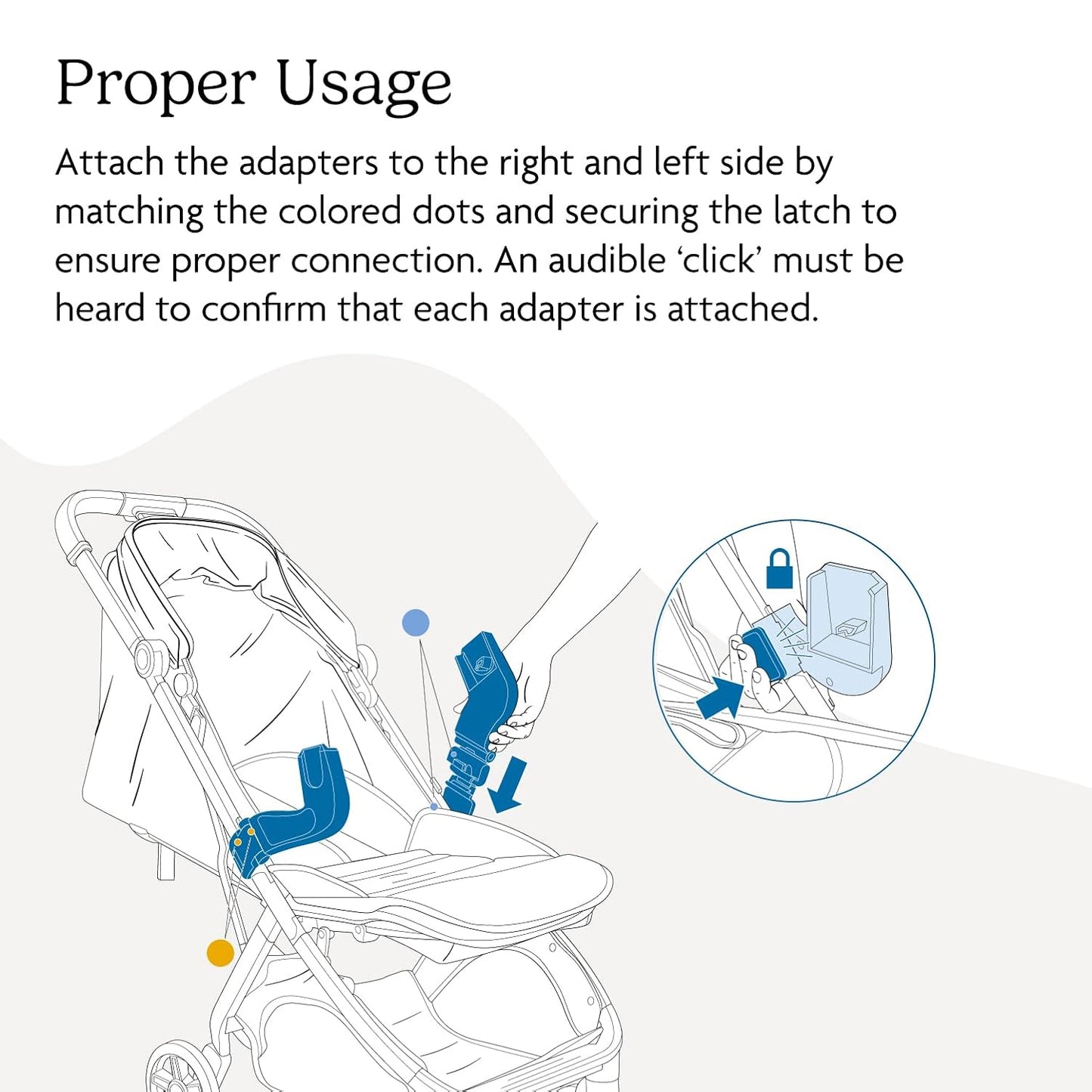 UPPAbaby MINU V3 Car Seat Adapter for Maxi Cosi, Nuna, Cybex, Joie, Clek