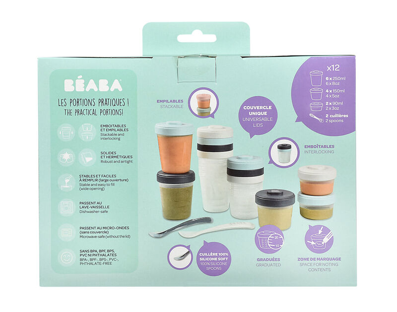 Beaba Pack Meal & Food Storage - 12 Clip + Stage