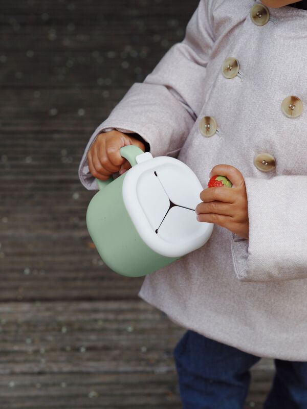 Beaba Pick 'N' Snack Silicone Snack Cup - Sage Green