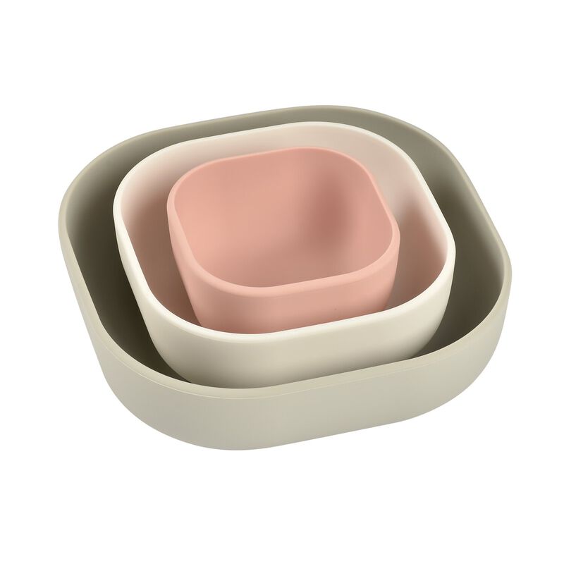 Beaba Set Silicone 3 Piece Nesting Bowl