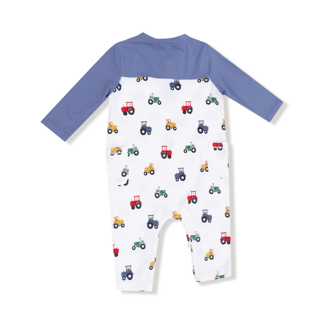 Angel Dear Mini Tractors - Romper w/ Contrast Sleeves