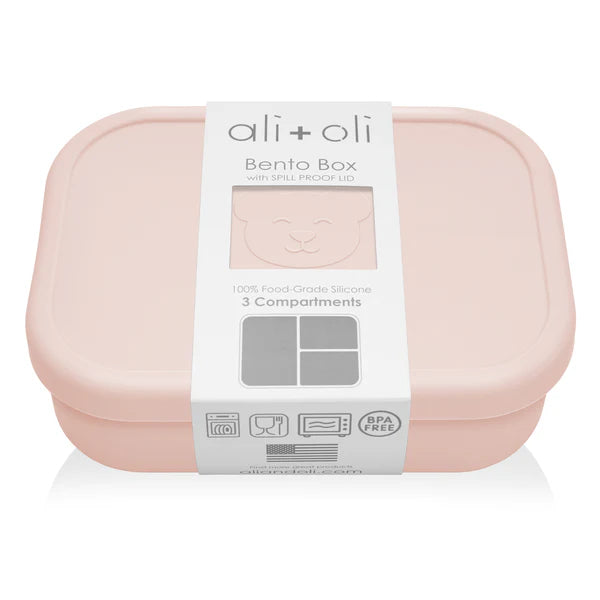 Ali + Oli Reusable Silicone Bento Box - 3 Compartments