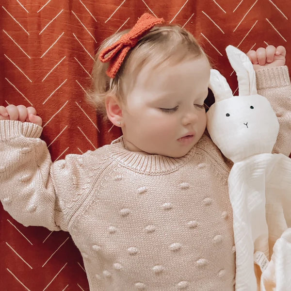 Ali+Oli  Cuddle Security Blanket Soft Muslin Cotton Bunny