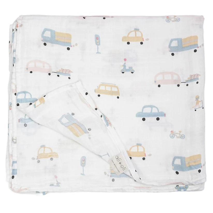 Ali+Oli Muslin Swaddle Blanket