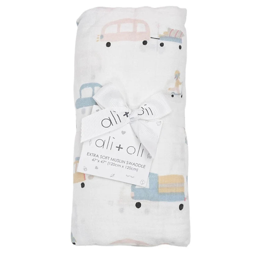 Ali+Oli Muslin Swaddle Blanket