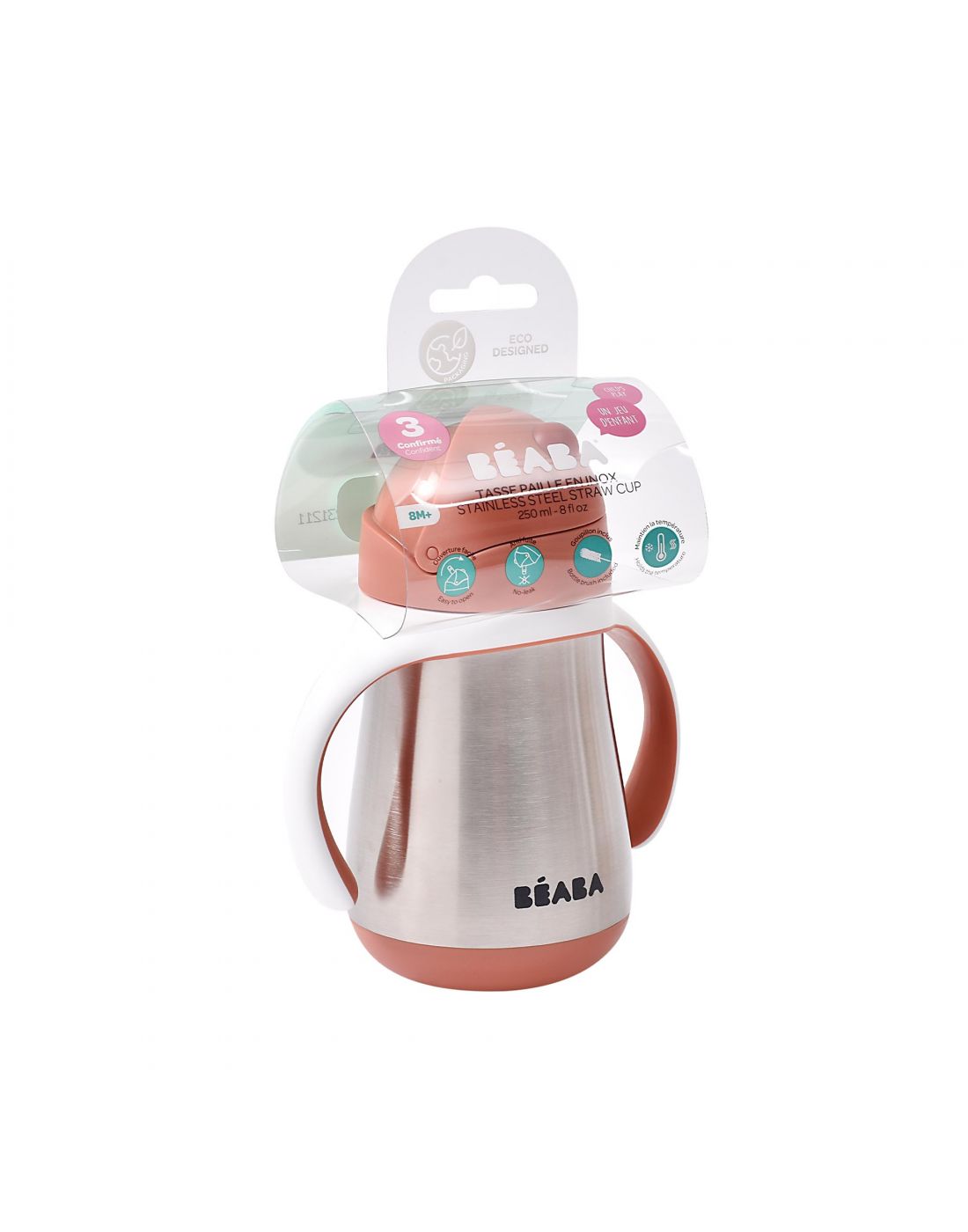 Beaba Stainless Steel Straw Cup 250 ML