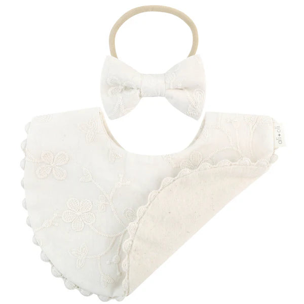 Ali+Oli Muslin Cotton Baby Bib Double Sided