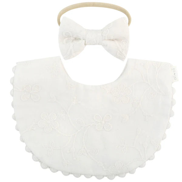 Ali+Oli Muslin Cotton Baby Bib Double Sided