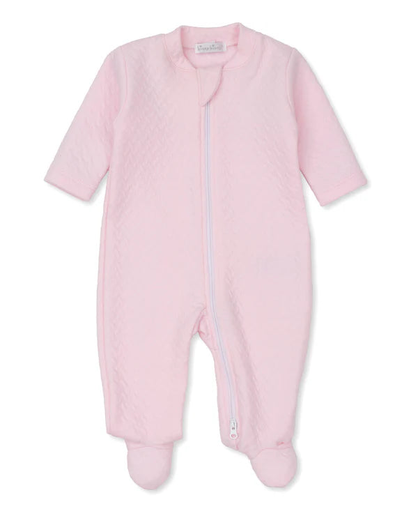 Kissy Kissy Classic Jacquar-Jacquard Footie w/ Zip