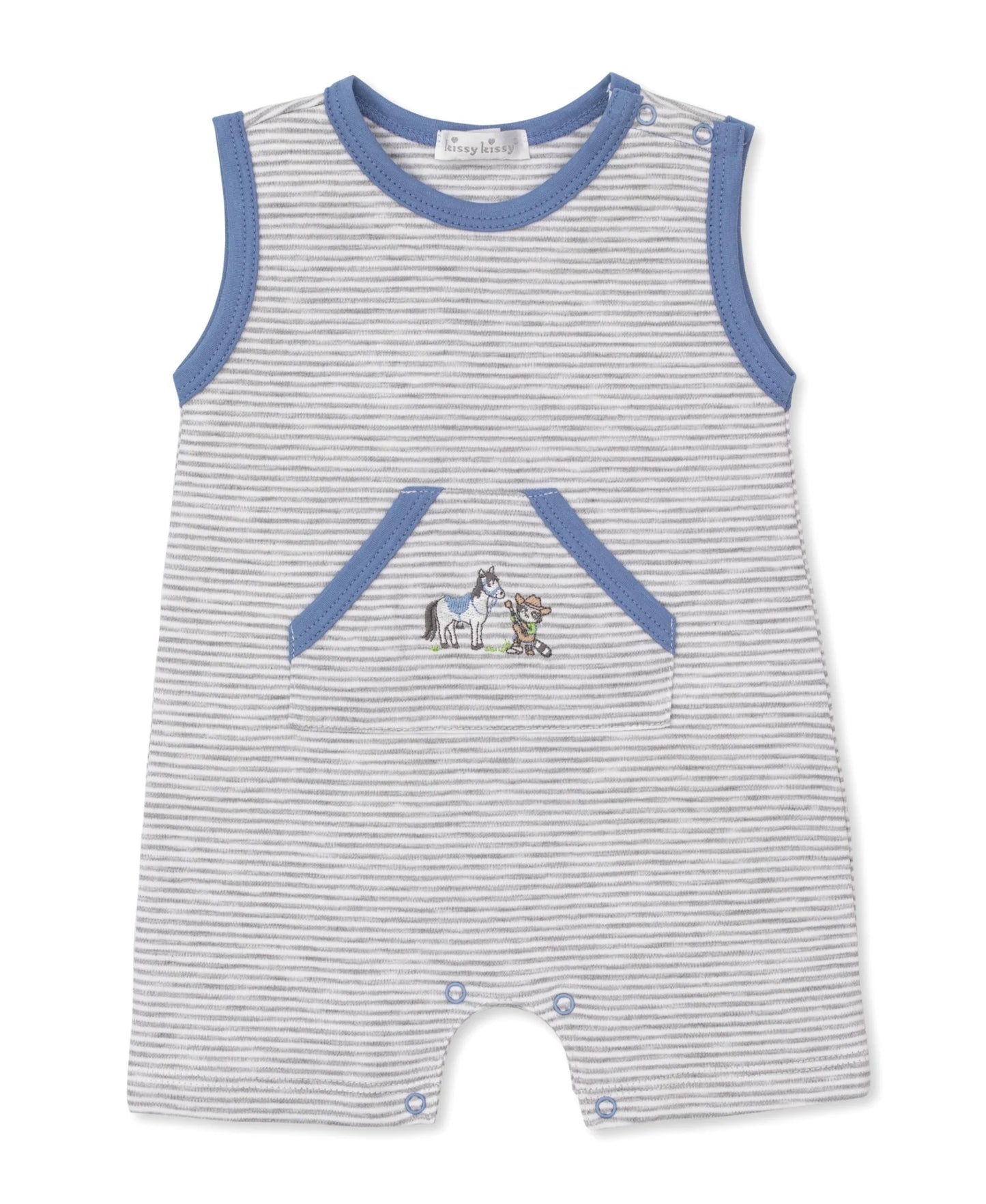 Kissy Kissy Cowpokes Roundu-Slvless Playsuit STR