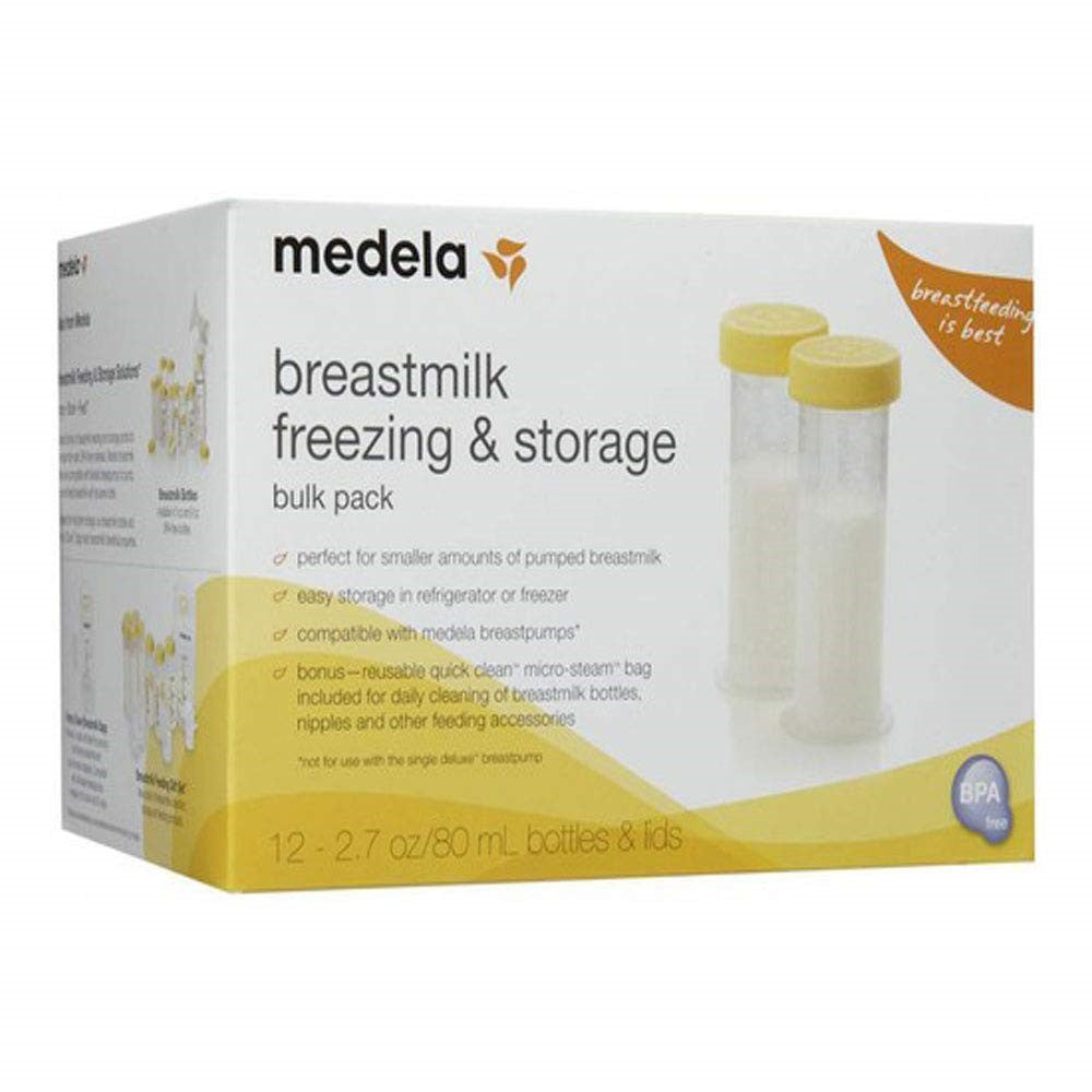 Medela Set de 12 Envases 80ml para Almacenar Leche Materna