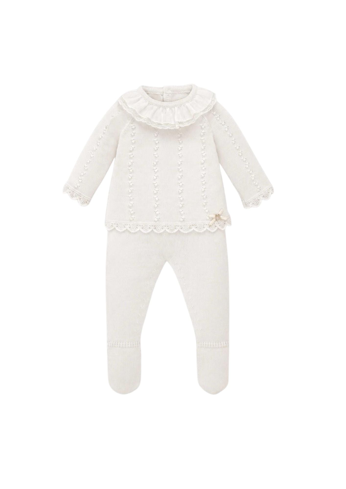 Paz Rodriguez CTO. Jubon + Polaina "Minino" Crudo/Beige