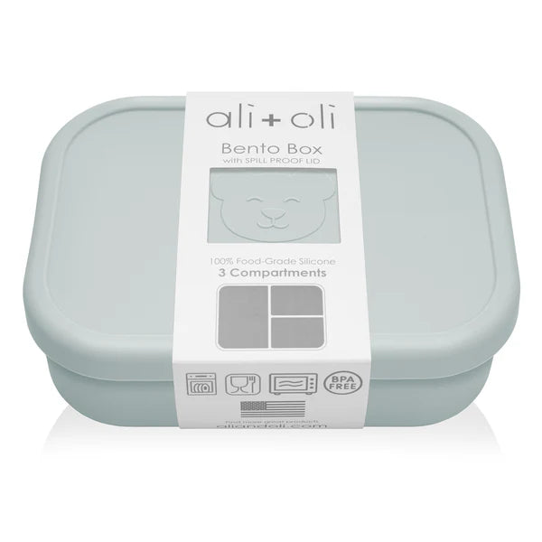 Ali + Oli Reusable Silicone Bento Box - 3 Compartments