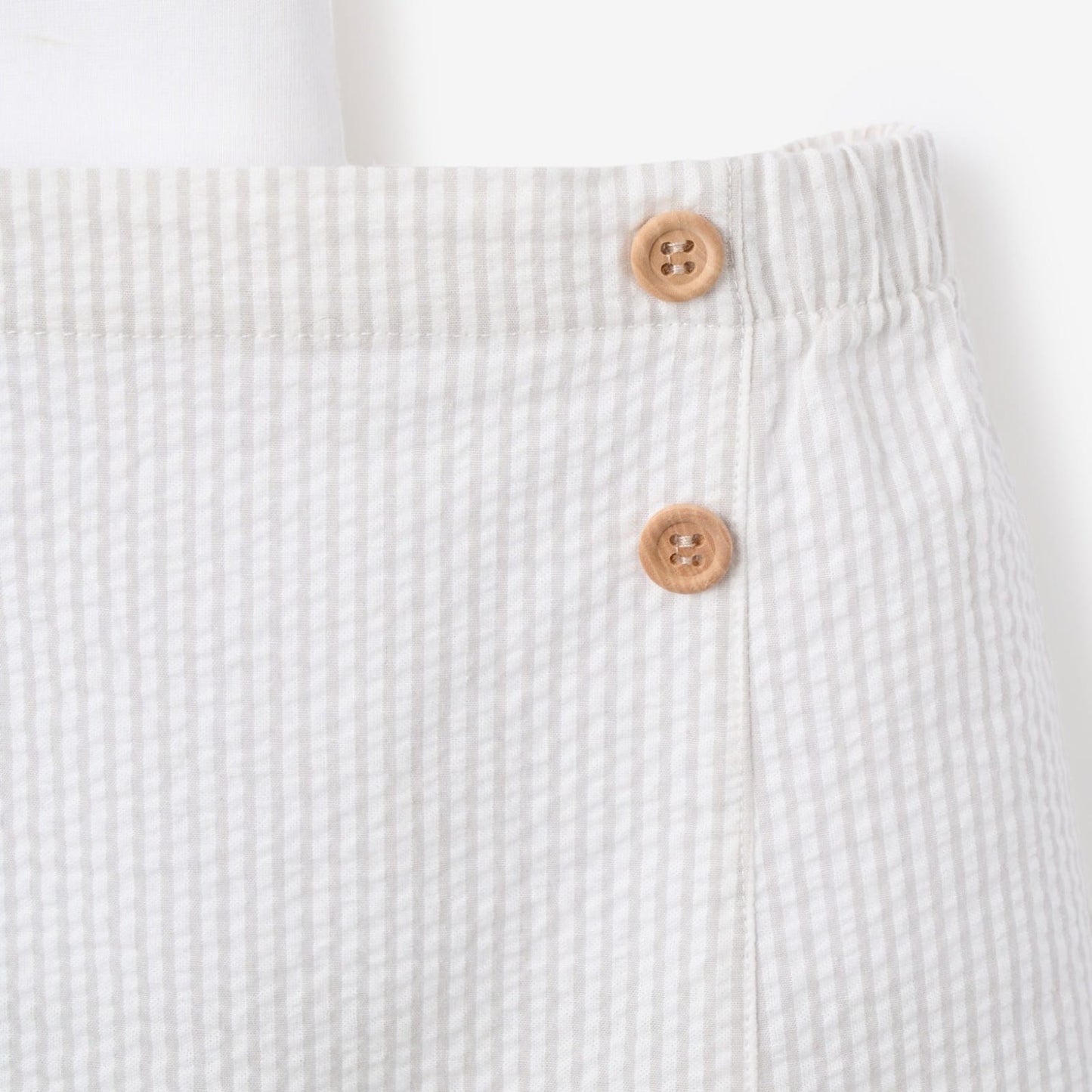Elegant Baby Dreamscape Embroidered Bodysuit +Nautical Grey Seersucker Shorts