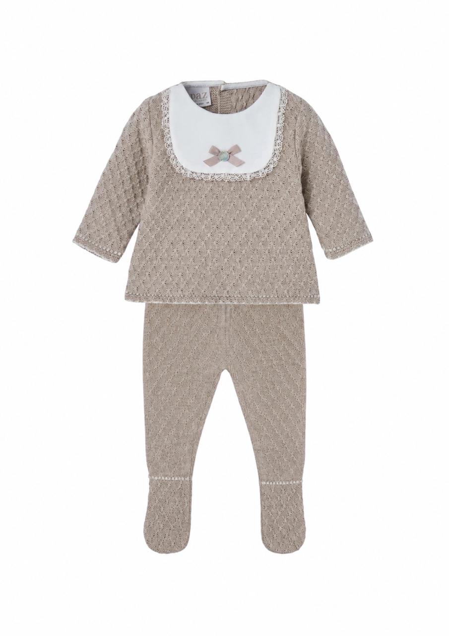 Paz Rodriguez CTO. Jubon + Polaina "Pony" Angora Beige