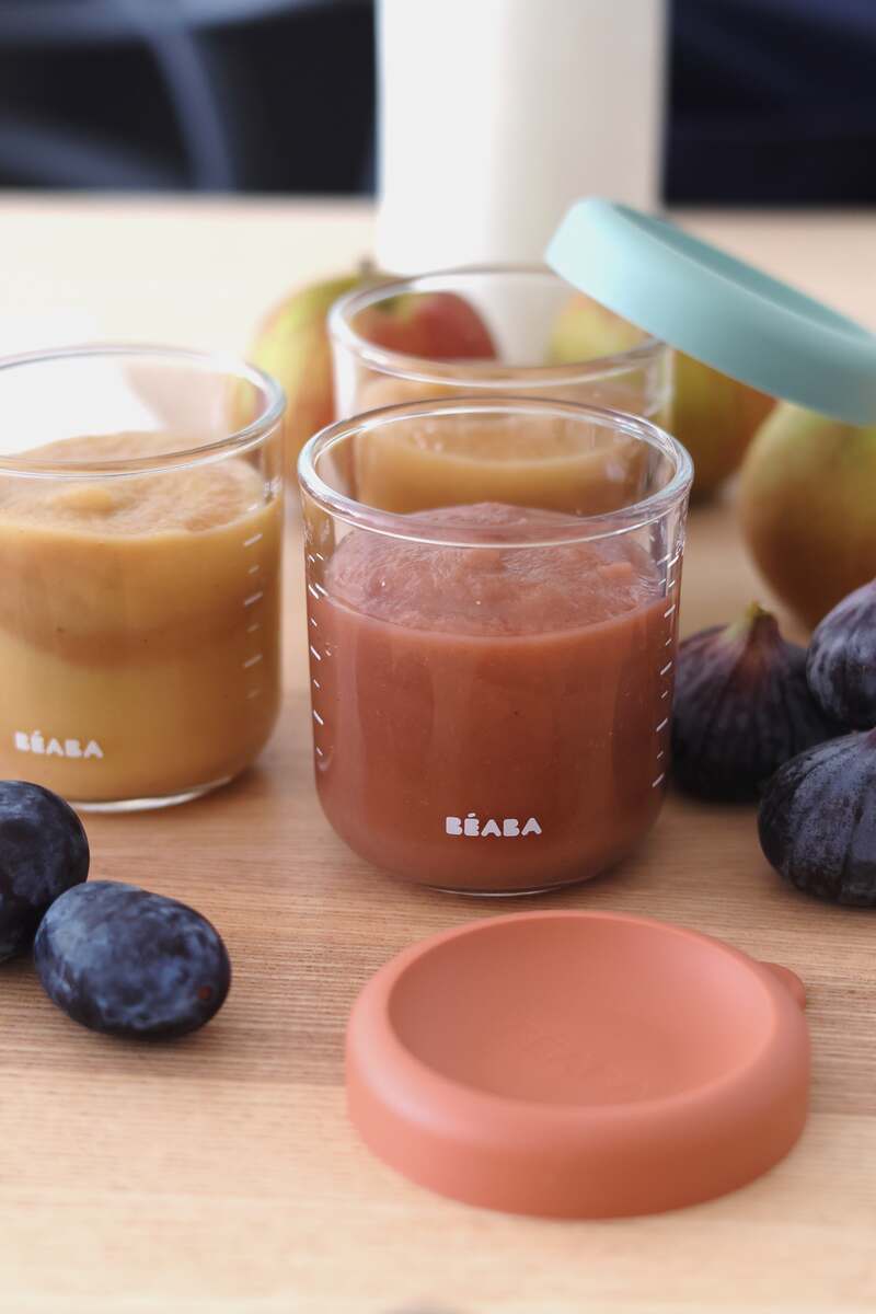 Beaba Set 6 Portions Glass Verre 250ML Sunrise Colormix