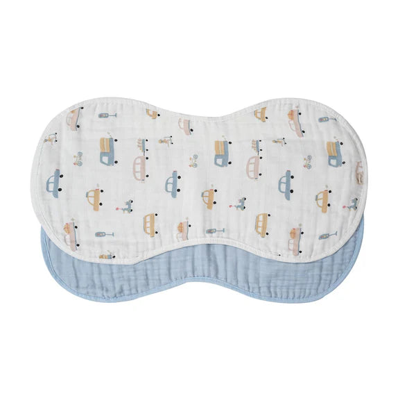Ali+Oli Bamboo Muslin Burp Cloth 2-Pack