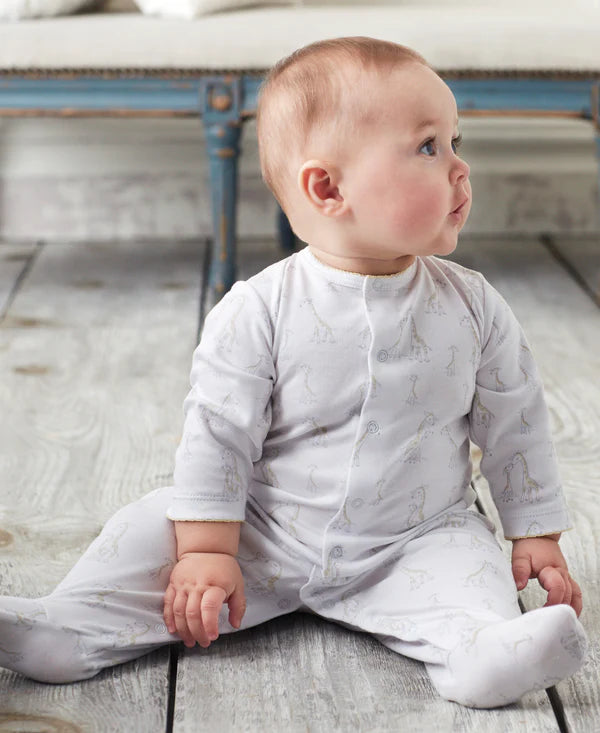 Kissy Kissy Giraffe Generations Print Footie