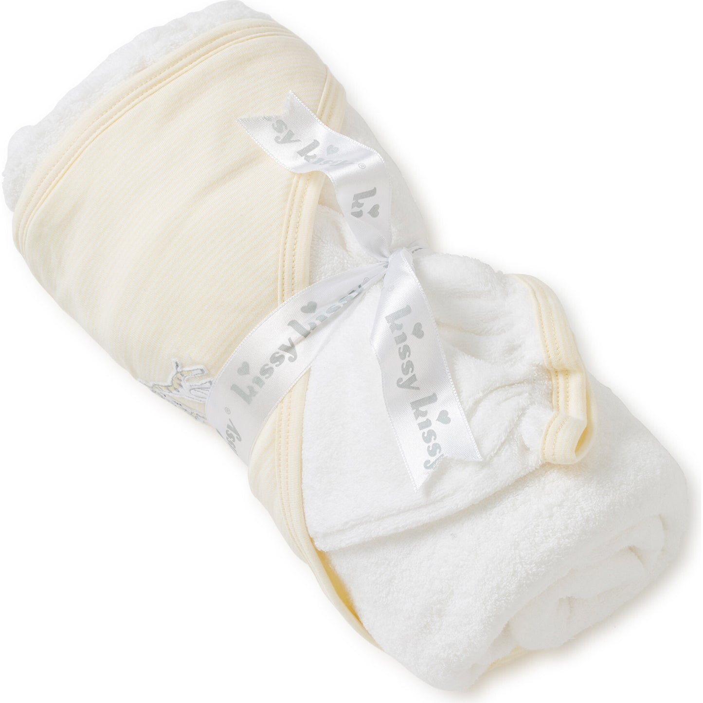 Kissy Kissy Giraffe Generations Stripe Towel w/Mitt