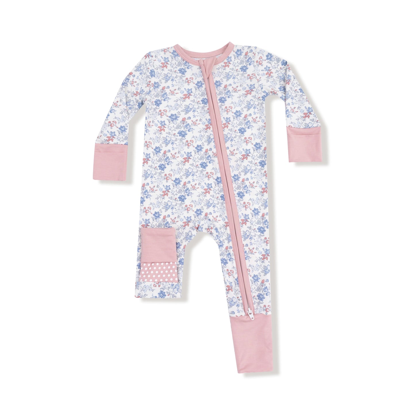 Angel Dear Country Girl Floral - 2 Way Zipper Romper