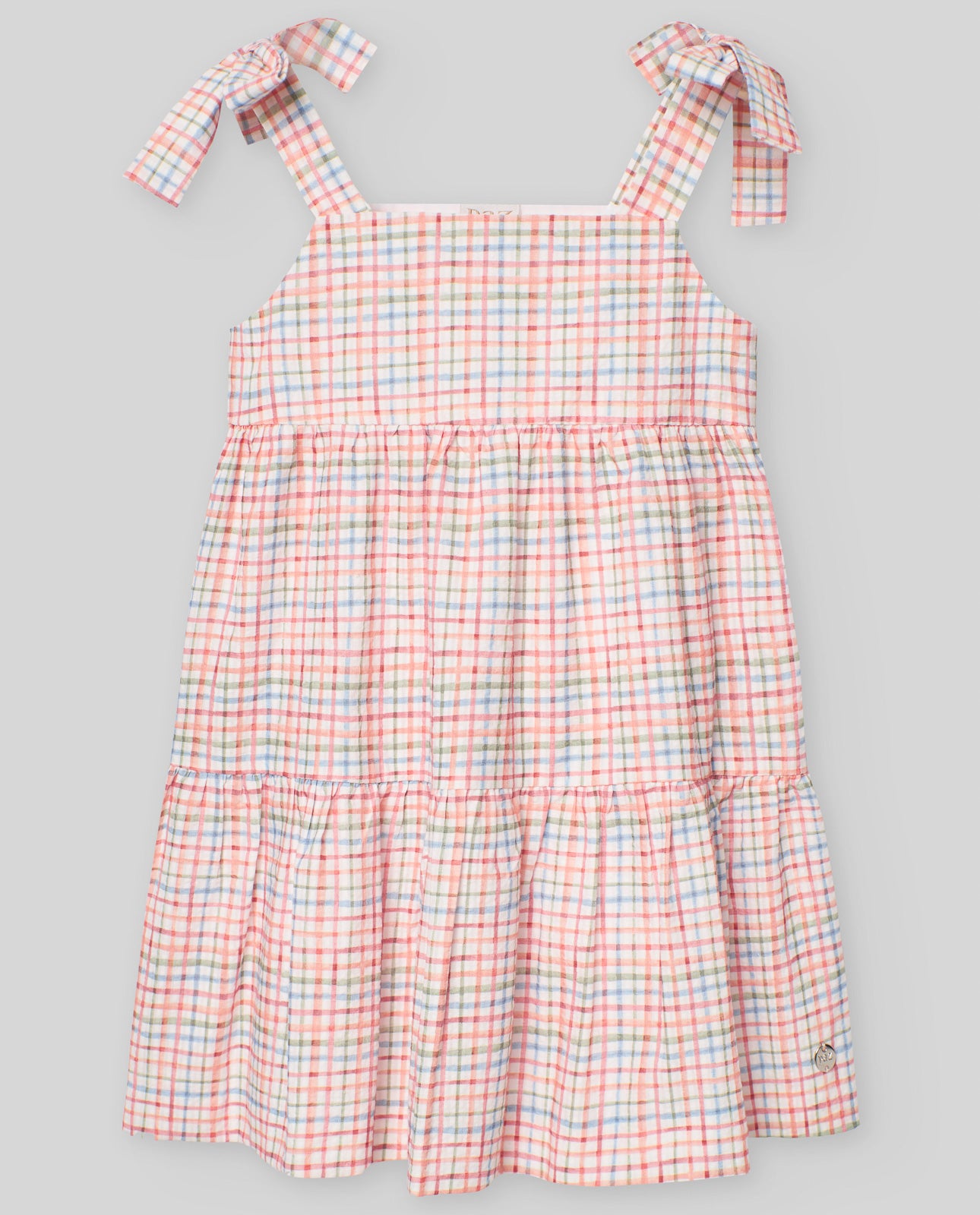 Paz Rodriguez Vestido Cuadros Infantil "Granja"