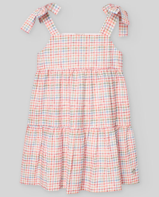 Paz Rodriguez Vestido Cuadros Infantil "Granja"