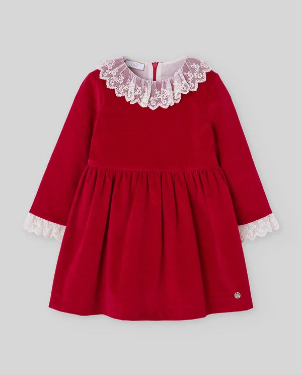 Paz Rodriguez Vestido Velveton Infantil "Nadal"