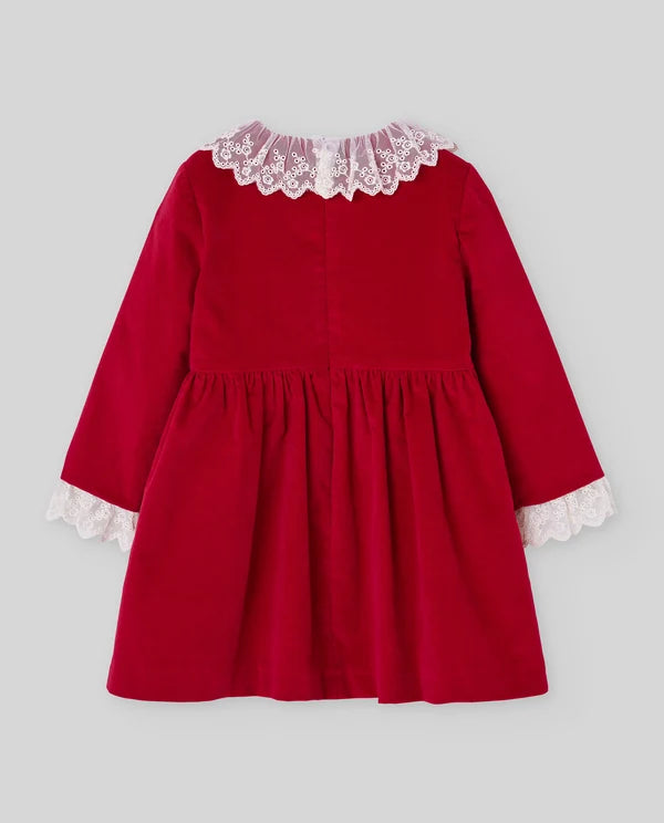 Paz Rodriguez Vestido Velveton Infantil "Nadal"