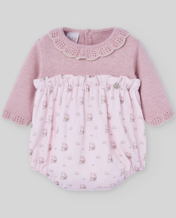 Paz Rodriguez Pelele PTO/Tela Alg/Cash Niña "Pascua"