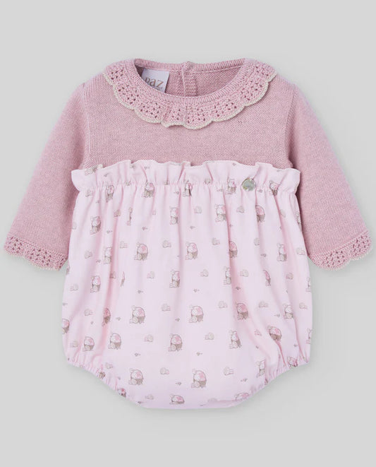 Paz Rodriguez Pelele PTO/Tela Alg/Cash Niña "Pascua"