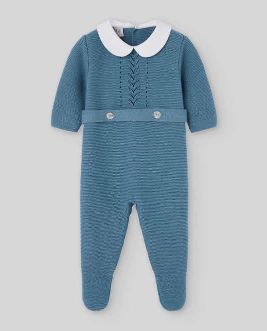 Paz Rodriguez Pelele Punto Largo C/Cuello Alg/Cash Niño "Quinta"