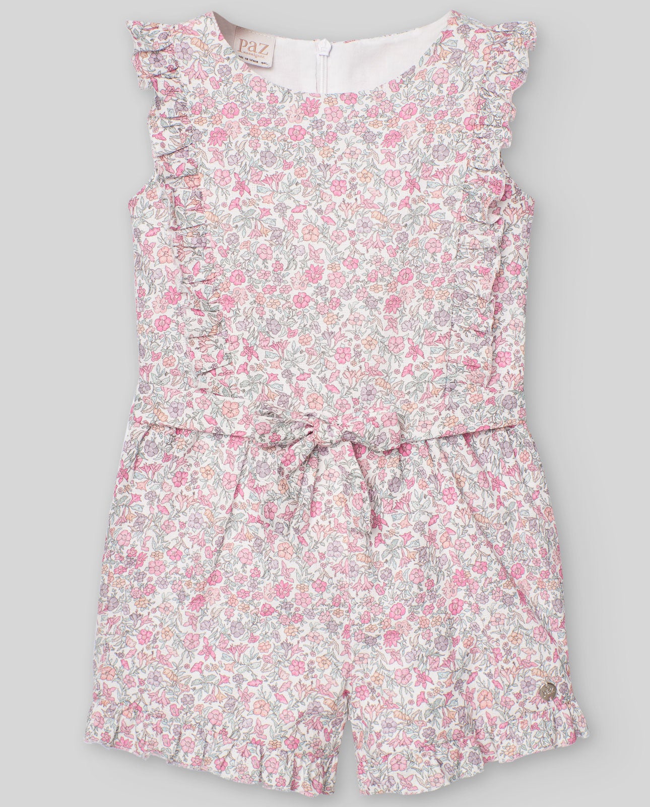 Paz Rodriguez Mono Corto Infantil Flores "Clavel"
